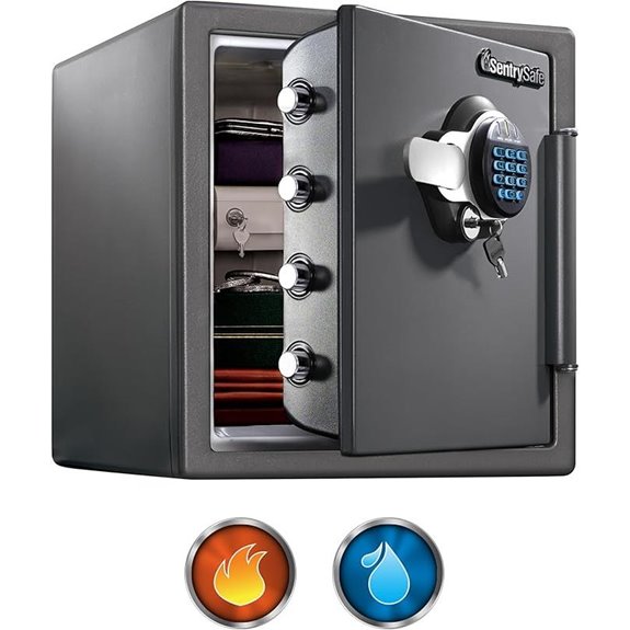 SentrySafe Waterproof Fireproof Digital Safe Box