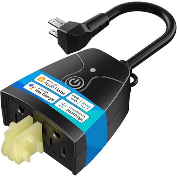 Meross Waterproof Outdoor Smart Plug with Voice Control