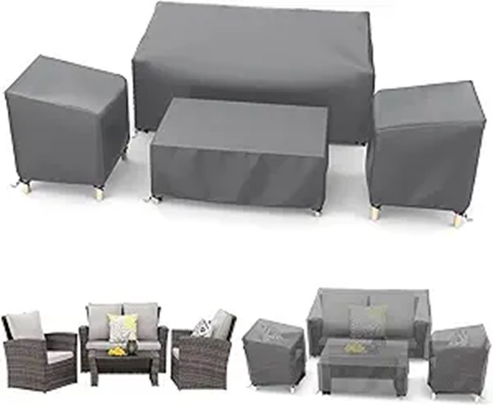 STARTWO Waterproof Patio Furniture Cover Set