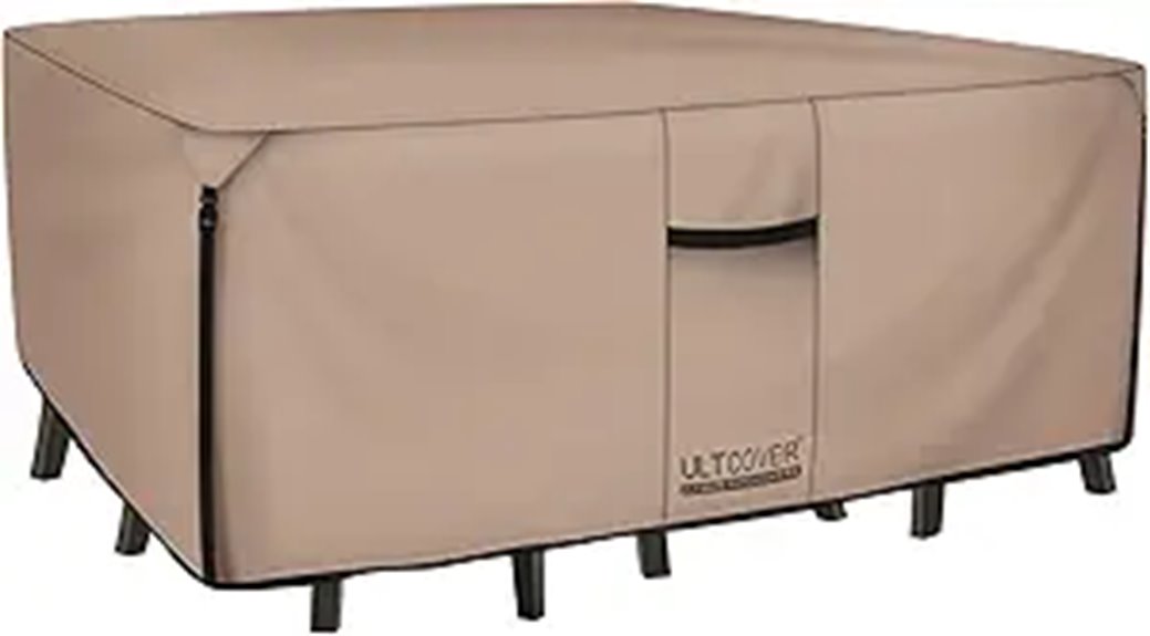 ULTCOVER Waterproof Patio Table Cover 111Lx74Wx28H