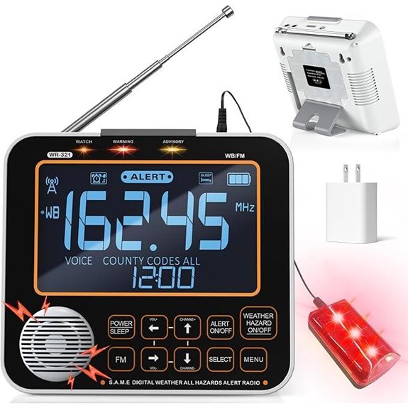 NOAA Weather Alert Radio with Emergency Alerts