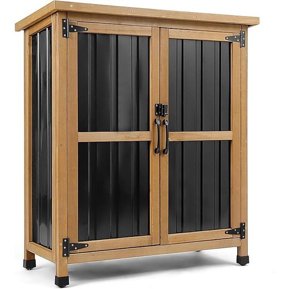Weatherproof Outdoor Storage Cabinet with Lock