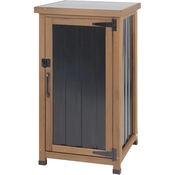 Weatherproof Outdoor Storage Cabinet with Removable Shelves