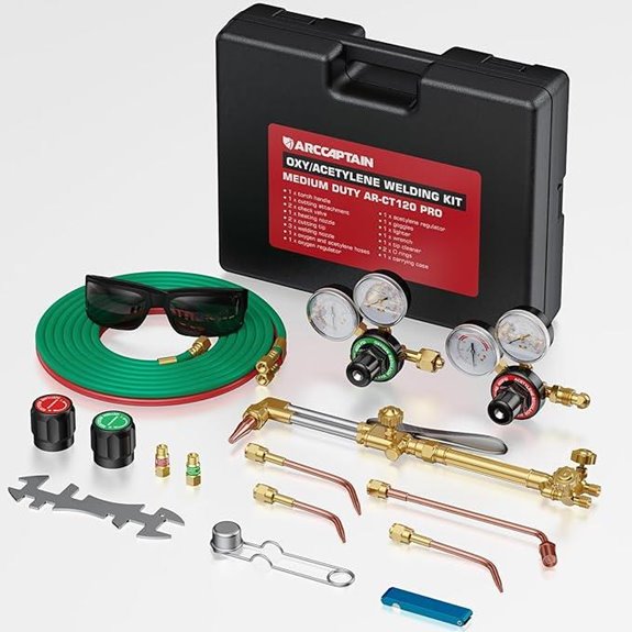 ARCCAPTAIN Oxy Acetylene Welding & Cutting Torch Kit