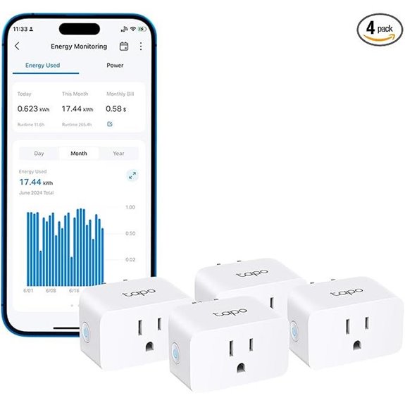 TP-Link Tapo Smart Plug Wi-Fi 4-Pack