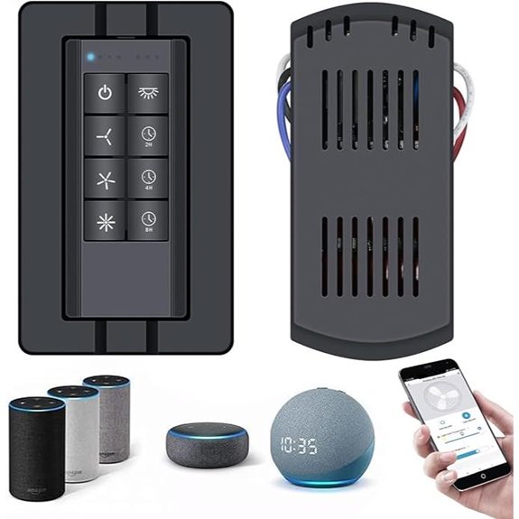 Smart WiFi Ceiling Fan Remote with App & Voice Control