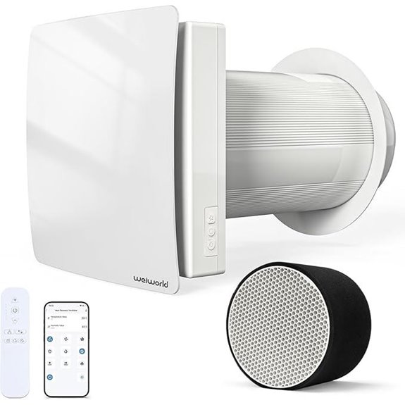Heat Recovery Ventilator with WiFi Remote Control