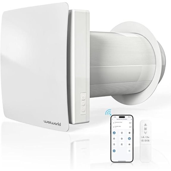 Wall HEPA Ventilation Fan with WiFi & Remote
