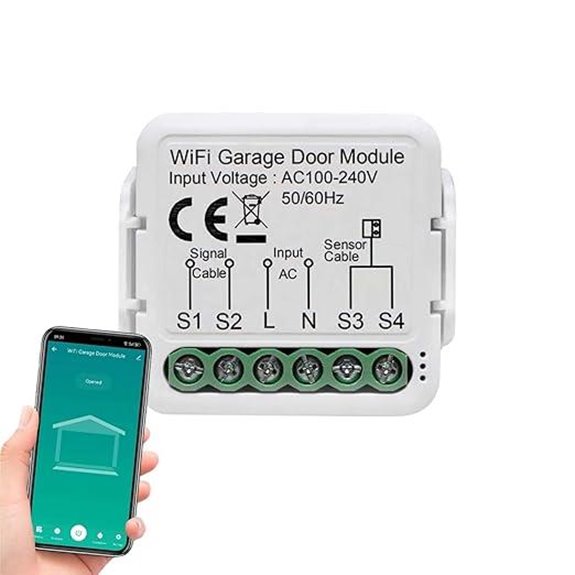 Smart WiFi Garage Door Opener with App Control