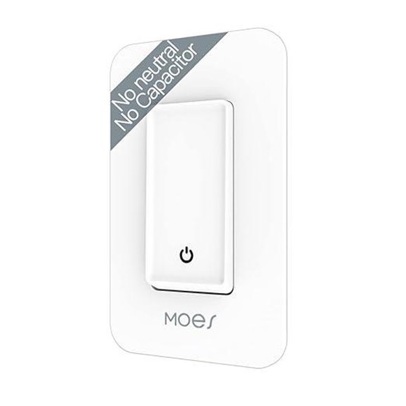 MOES WiFi Smart Light Switch – No Neutral Remote Control