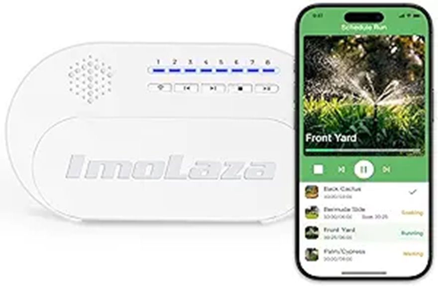 ImoLaza 6-Zone WiFi Sprinkler Controller with App