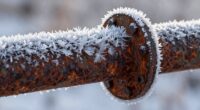 wind causes pipe freezes