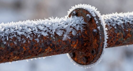 wind causes pipe freezes