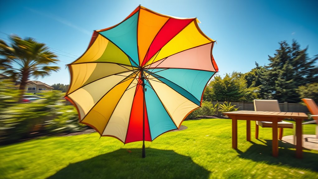 wind resistant umbrella design