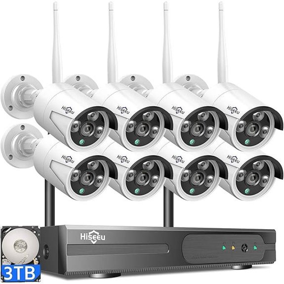 Hiseeu 16CH 4K Wireless CCTV Security Camera System