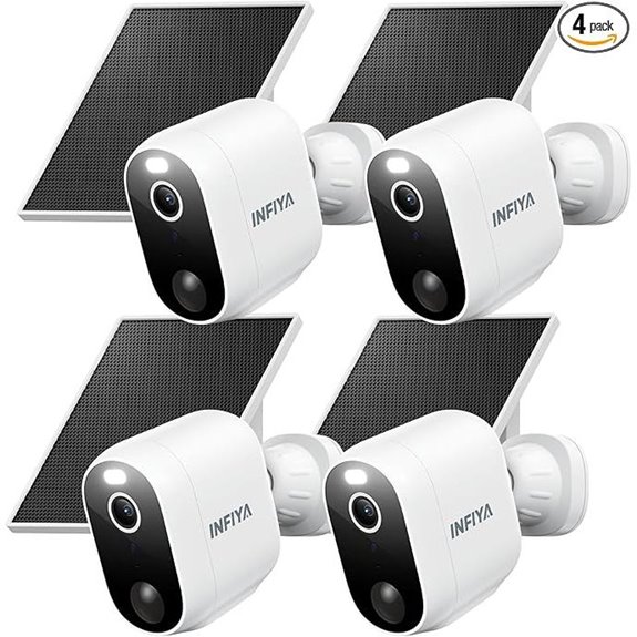 Wireless 2K Solar & Battery Security Cameras with AI