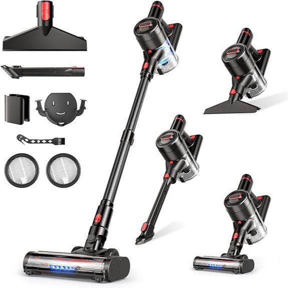 Cordless 450W Stick Vacuum with Strong Suction