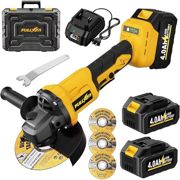 Cordless 4-1/2 Brushless Angle Grinder Kit