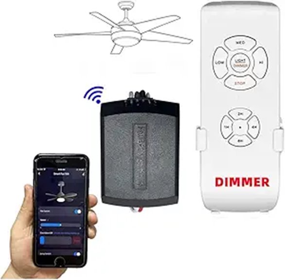 Smart Wi-Fi Ceiling Fan Remote Control Kit