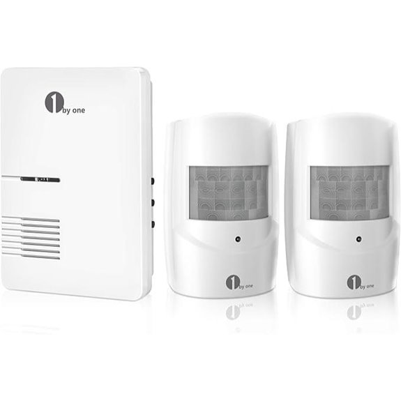 1byone Wireless Driveway Alarm with Motion Detectors