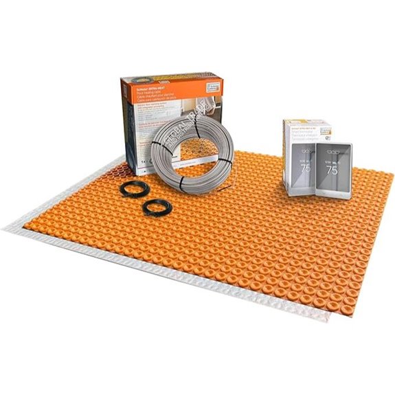 Electric Radiant Floor Heating Kit with WiFi Thermostat
