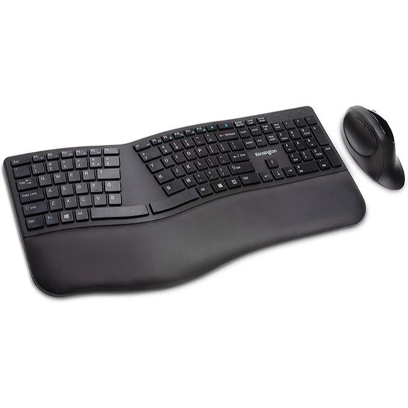 Kensington Pro Fit Ergonomic Wireless Keyboard and Mouse - Black (K75406US)