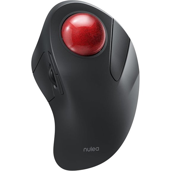 Nulea Wireless Ergonomic Trackball Mouse with DPI Adjustment