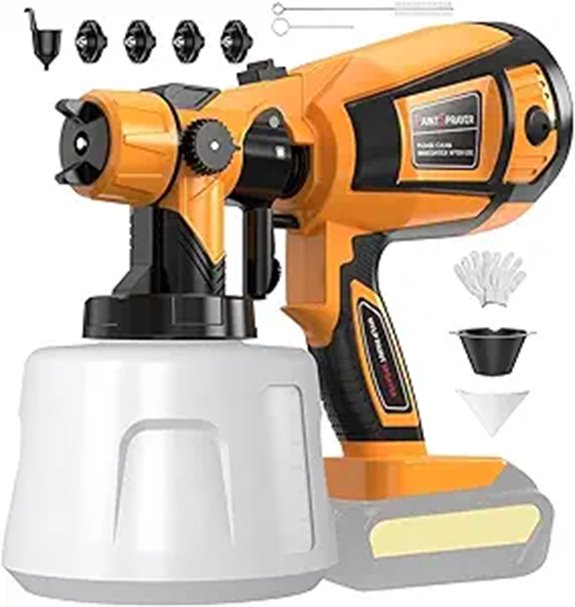 Cordless Electric Paint Sprayer for Furniture and House