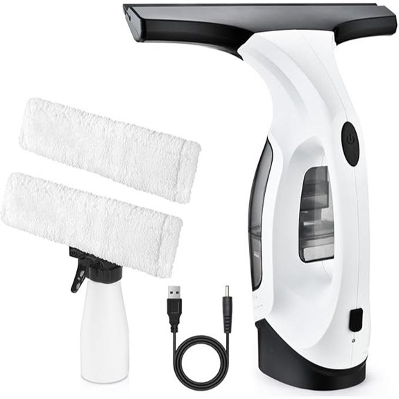 Cordless Window Vacuum Cleaner with Squeegee Blade