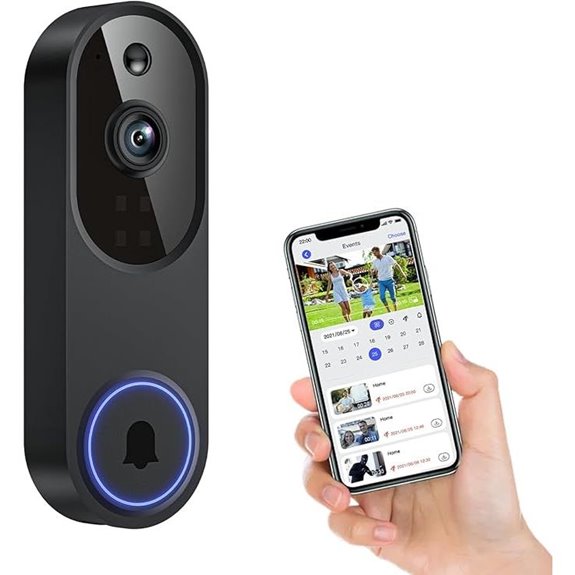Wireless Wi-Fi Video Doorbell with Night Vision