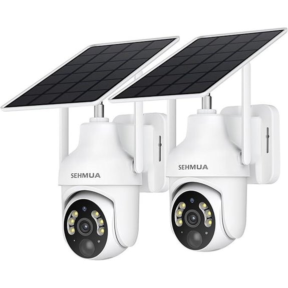 SEHMUA 2K Wireless Outdoor Security Cameras (2-Pack)