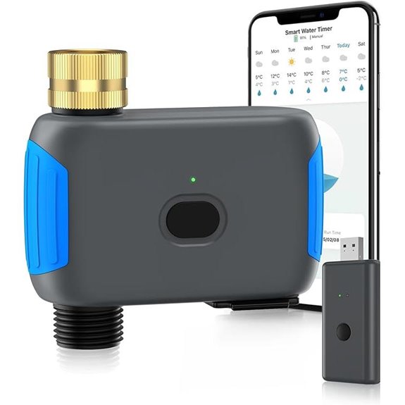 WiFi Bluetooth Sprinkler Timer with App Control