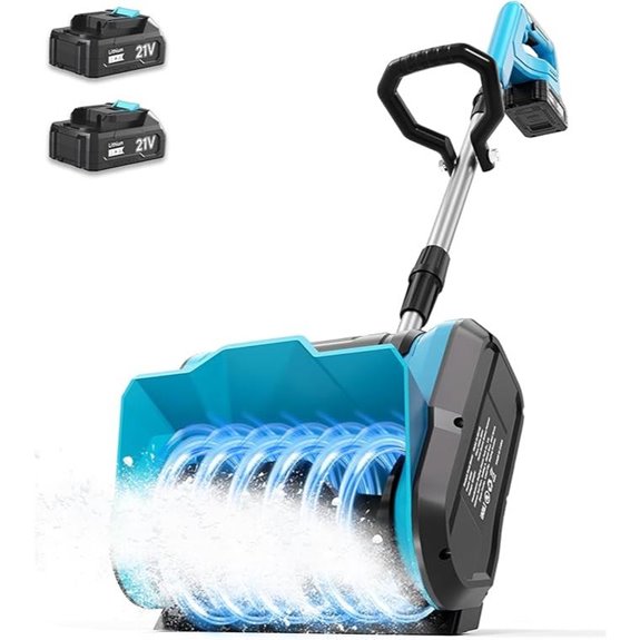 Electric Cordless Snow Shovel with Batteries and Charger