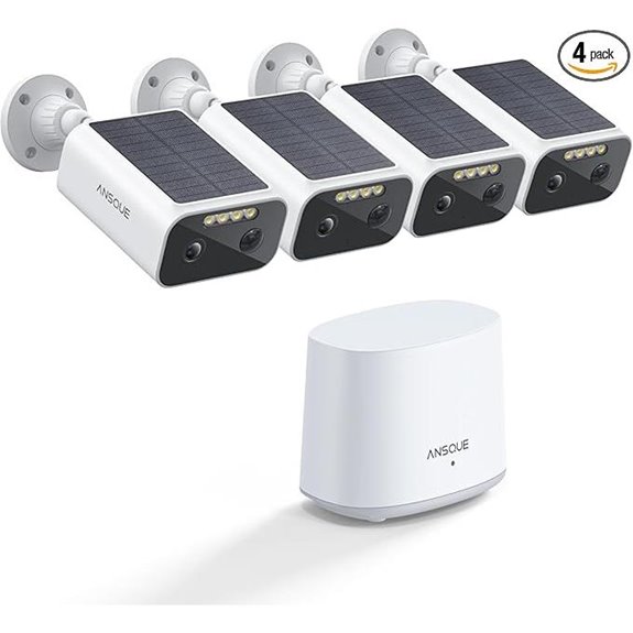 Wireless Solar Security Camera Kit with 4 Cameras