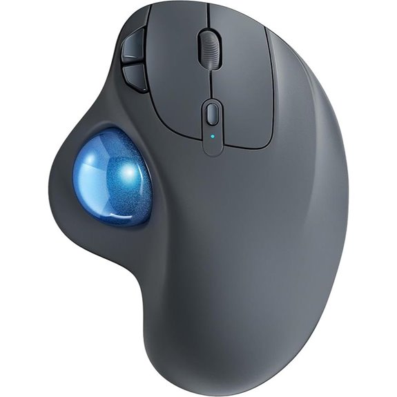 Nulea M501 Wireless Trackball Mouse with 3-Device Connect