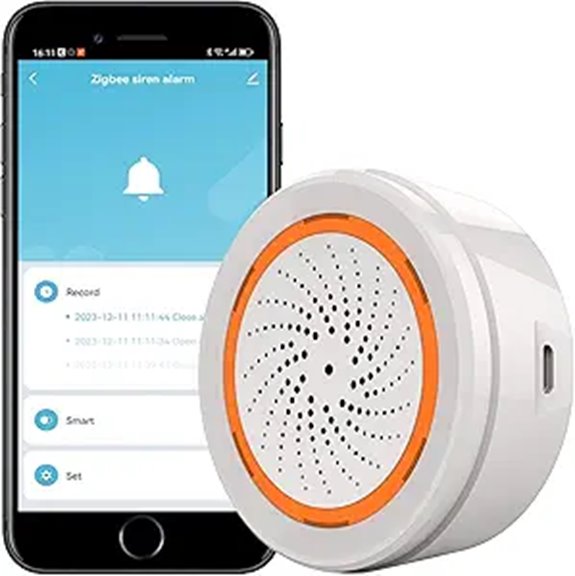 Zigbee Wireless Smart Siren Alarm with App Control