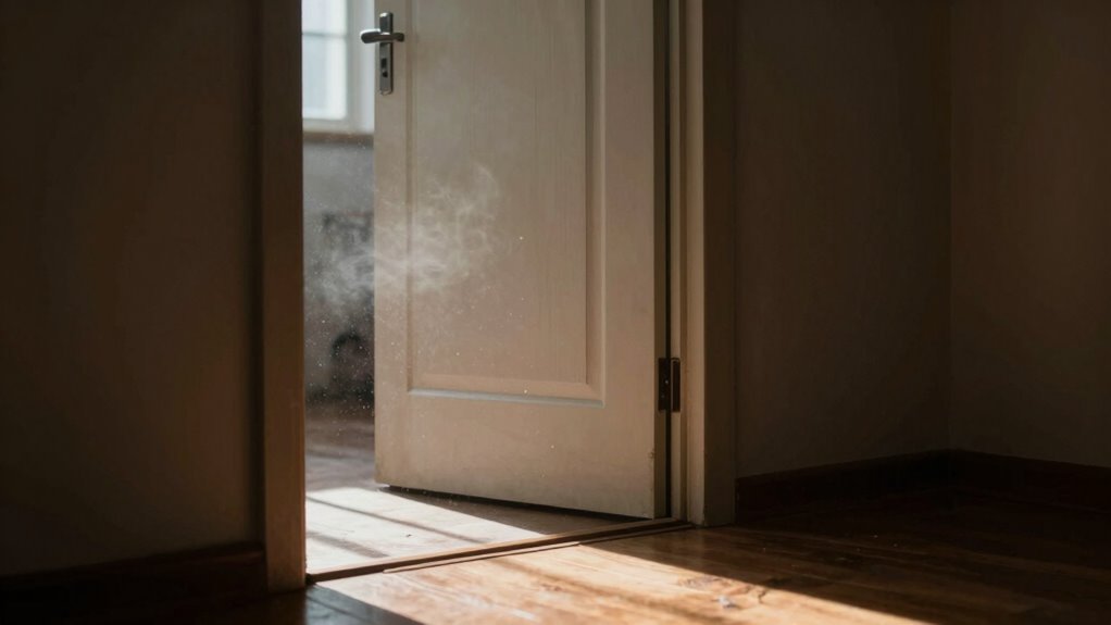 closed doors trap indoor pollution