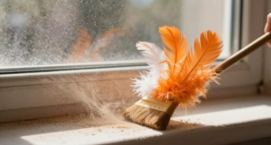 dusting disperses dust particles