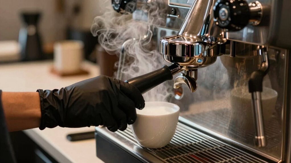 efficient steam enhances beverage quality