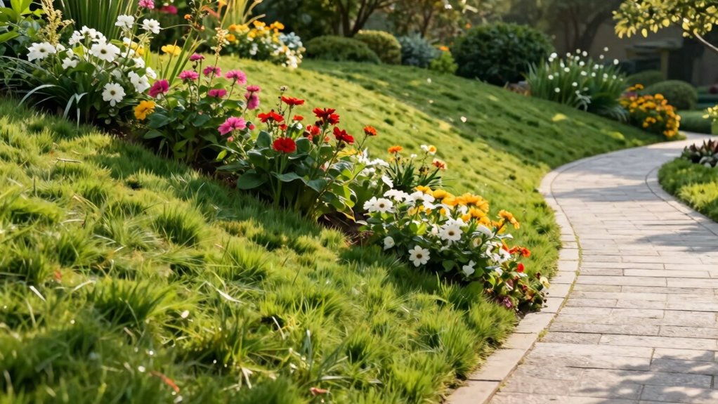 ground slope prevents erosion