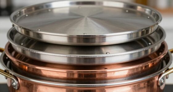 layered cookware heat control