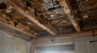 moisture spreads through crawl space