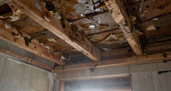 moisture spreads through crawl space