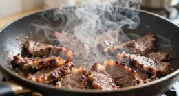 overcrowded pan causes steaming