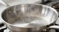 overheating diminishes pan efficiency