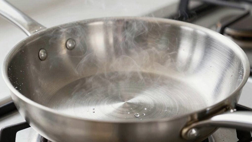 overheating diminishes pan efficiency