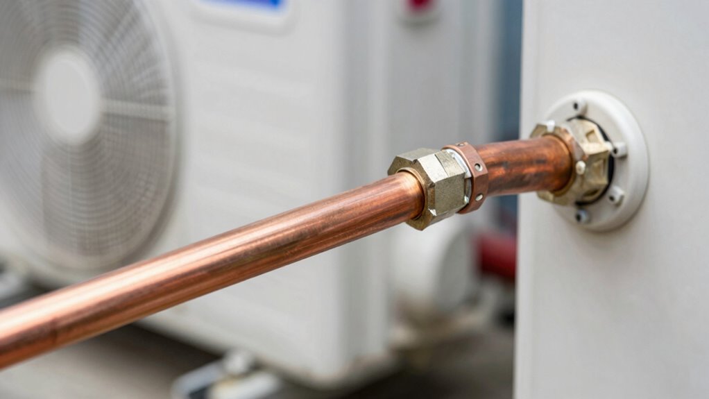 refrigerant lines and efficiency