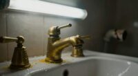 sulfur odor intensifies in fixtures