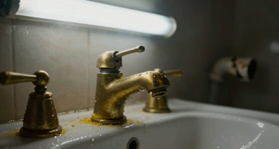 sulfur odor intensifies in fixtures