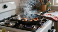 unsafe cooking fire habits
